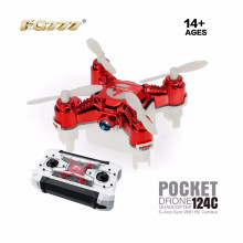 High quality Mini Drone FQ777-124C Quadcopter with 2.0MP HD Camera Pocket Drone RC Aircraft 3D rollever RTF Nano helicopter